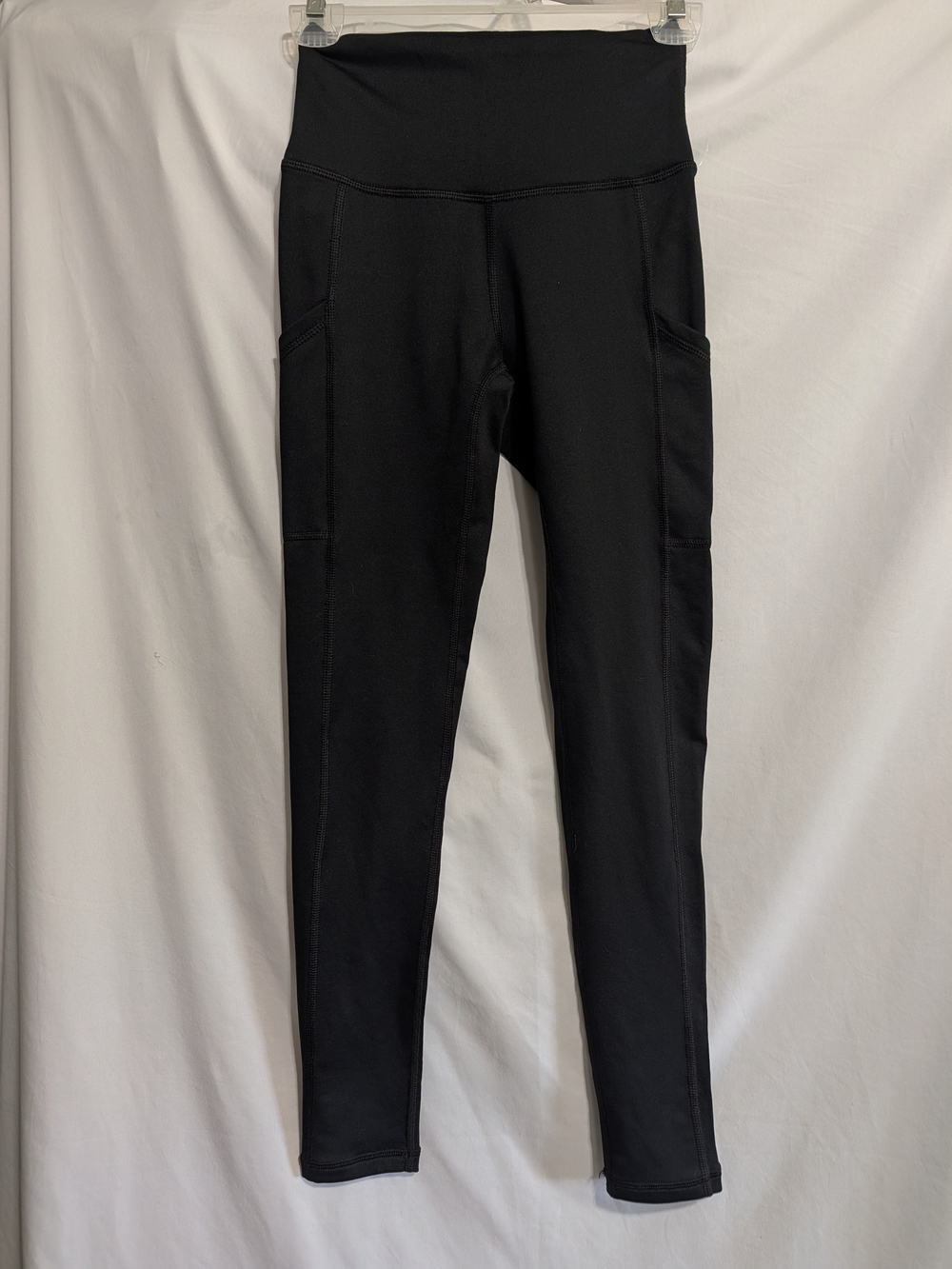 aerie Black High-Rise Leggings with Side Pockets